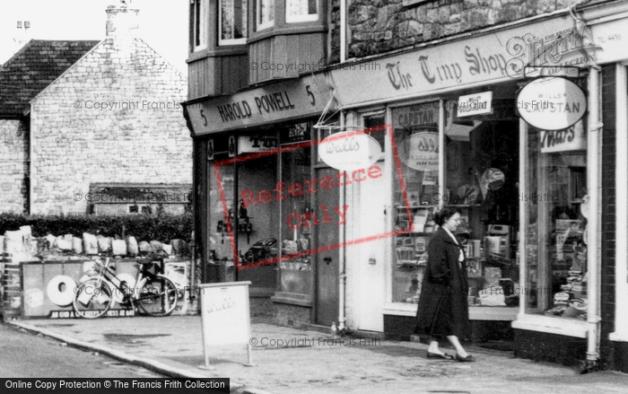 Photo of Worle, Shops Along High Street 1954