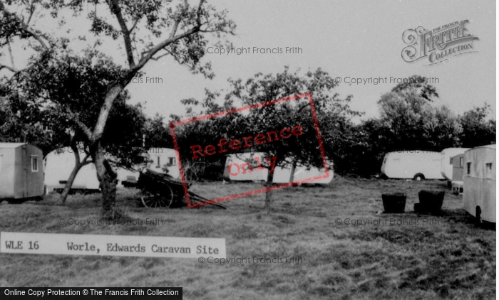 Photo of Worle, The Edwards Caravan Site c.1955