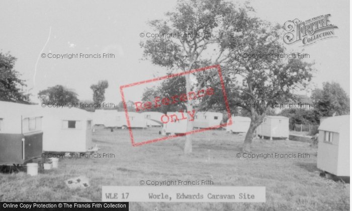 Photo of Worle, The Edwards Caravan Site c.1955