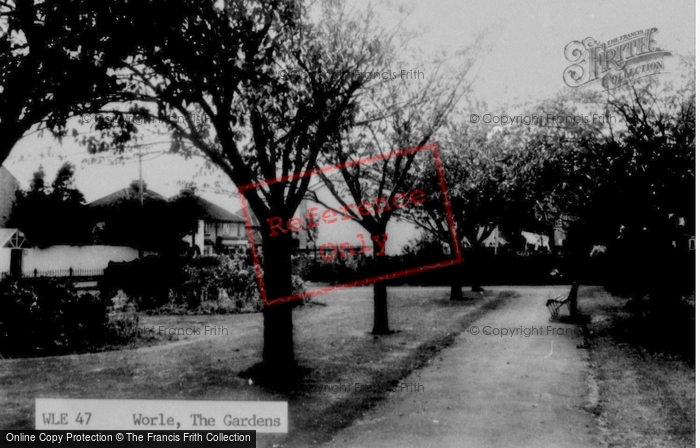 Photo of Worle, The Gardens c.1960