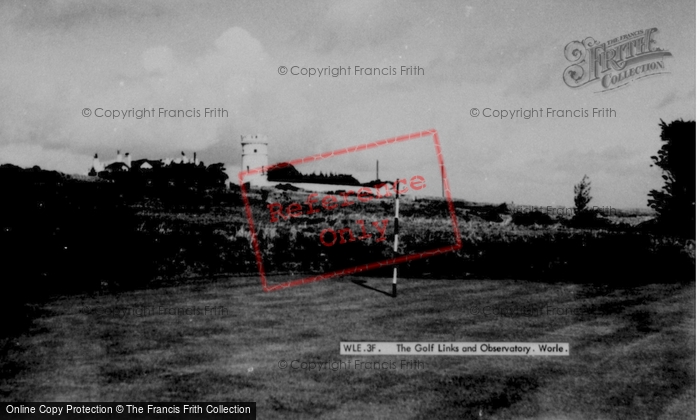 Photo of Worle, The Golf Links And Observatory c.1955