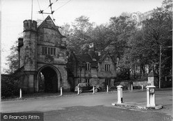 Entrance To Worsley Hall c.1950, Worsley