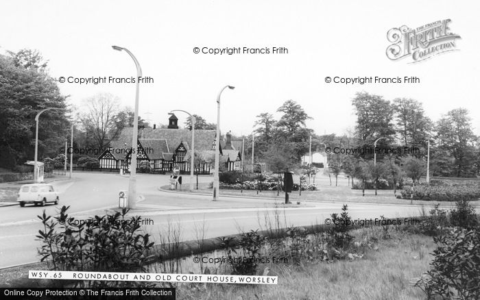 Photo of Worsley, Roundabout And Old Court House c.1965