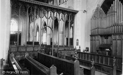 St Mary's Church, Interior c.1955, Worstead