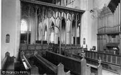 St Mary's Church, Interior c.1955, Worstead