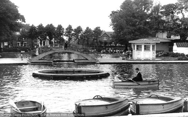 Photo of Worthing, Boating Lake c.1955