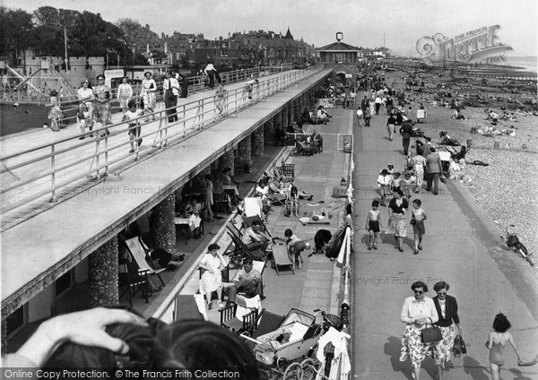 Photo of Worthing, East Beach Chalets c1955