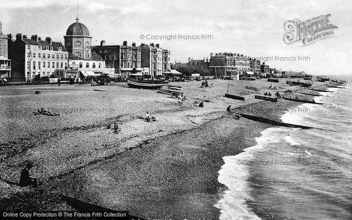 Photo of Worthing, View From Pier Looking East 1921