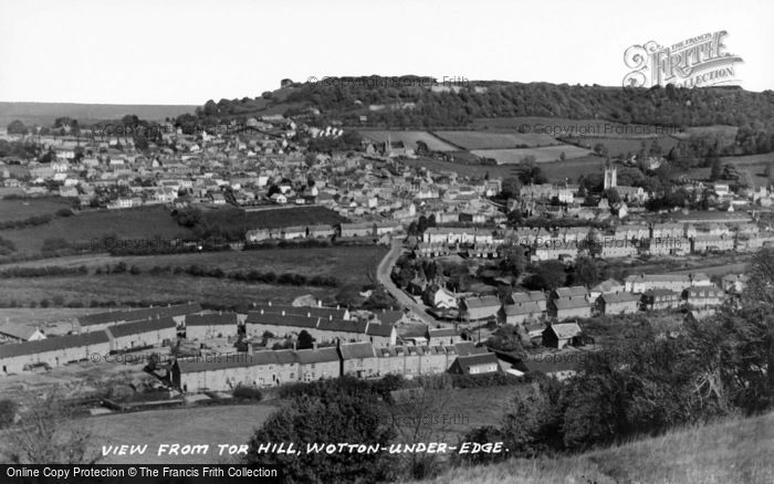 Photo of Wotton Under Edge, From The Hill c.1950