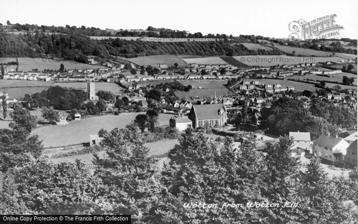 Photo of Wotton Under Edge, From Wotton Hill c.1950