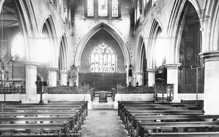 Wotton-under-Edge, St Mary's Church, interior 1897 Photo of Wotton Under Edge, St Mary's Church, Interior 1897