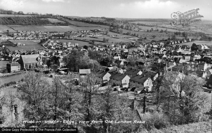 Photo of Wotton Under Edge, View From Old London Road c.1950