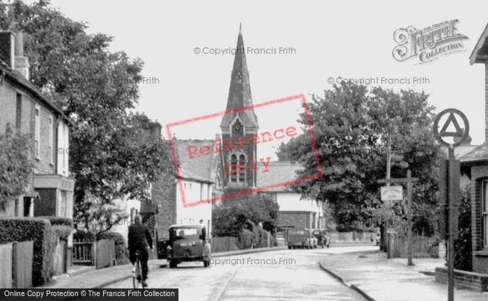 Photo of Wraysbury, High Street And Church c.1955