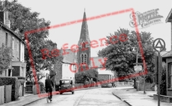 High Street And Church c.1955, Wraysbury
