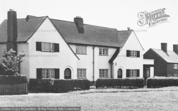 Photo of Wrenbury, Houses By The Green c.1955
