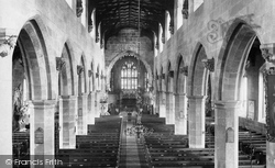 Church Of St Giles, Nave From The Organ 1895, Wrexham