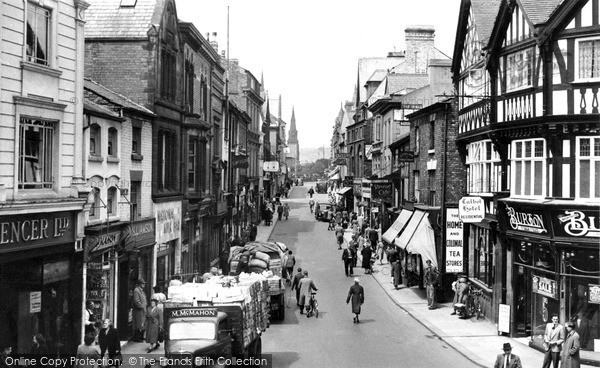 Photo of Wrexham, Hope Street c.1955