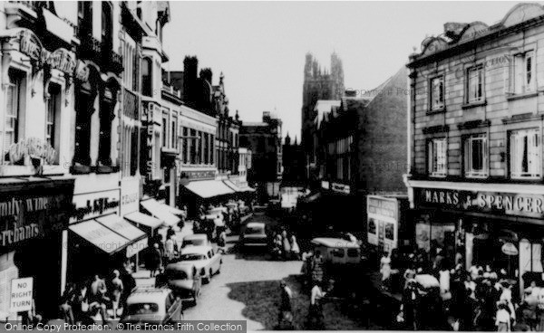 Photo of Wrexham, Hope Street c.1960
