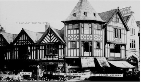 Photo of Wrexham, Queen Street And Lambpit Corner c.1955