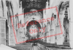 St Giles' Church Interior c.1890, Wrexham