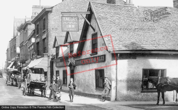Photo of Wrexham, The Talbot Inn 1895