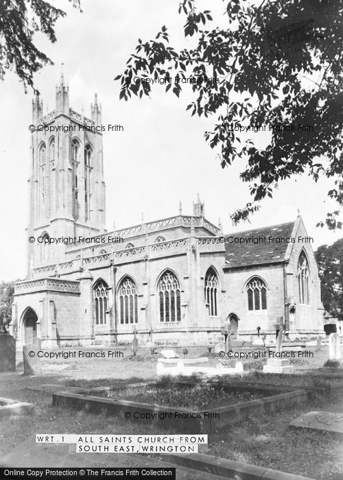 Wrington, All Saints Church from South East c1955 Photo of Wrington, All Saints Church From South East c.1955