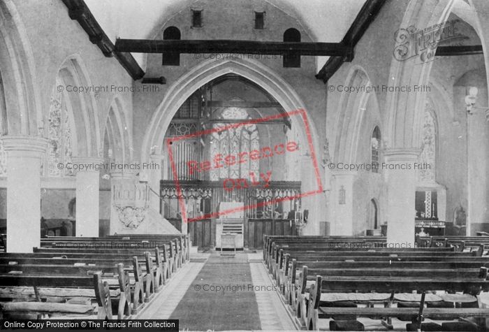 Photo of Wrotham, Church Interior 1902