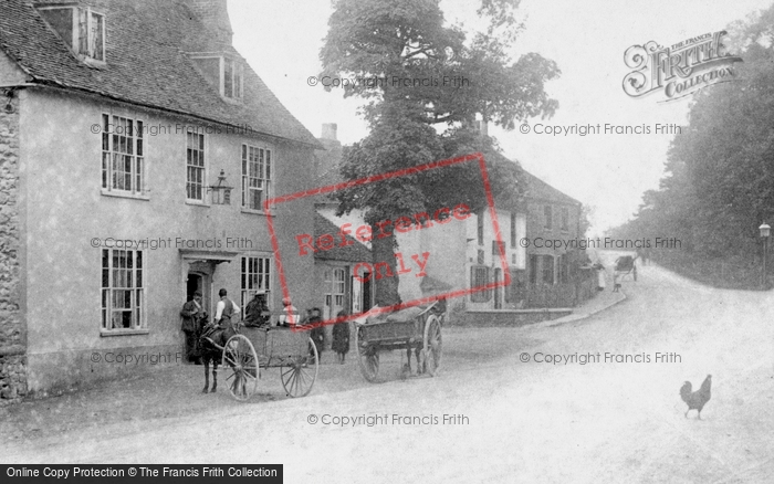 Photo of Wrotham Heath, Carts In The Village c.1900