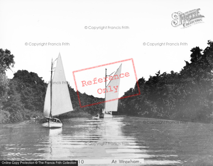 Photo of Wroxham, Sailing Boats c.1935