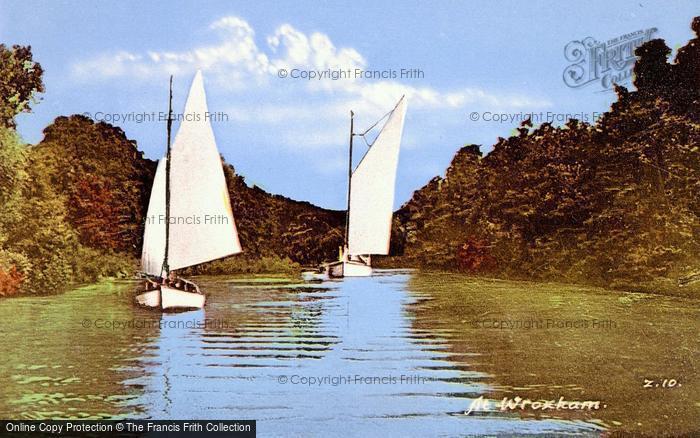 Photo of Wroxham, Sailing Boats c.1935