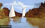 Sailing Boats c.1935, Wroxham