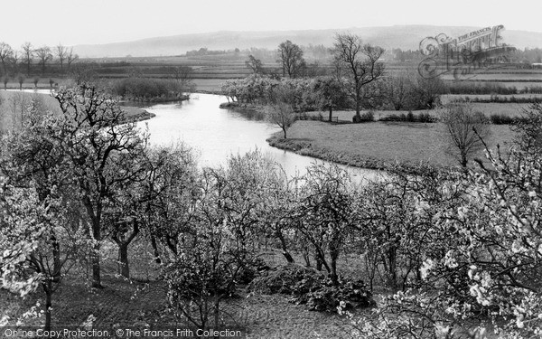 Photo of Wyre Piddle, The River Avon c.1955