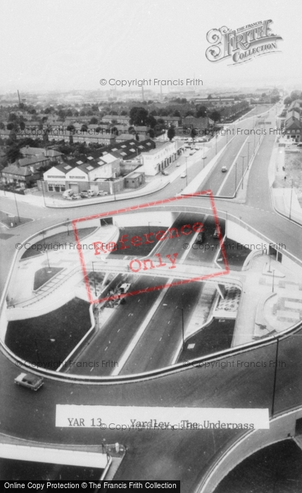 Photo of Yardley, The Underpass c.1965