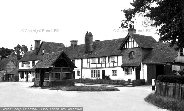 Photo of Yattendon, Old Cottages And Well, The Square c.1960