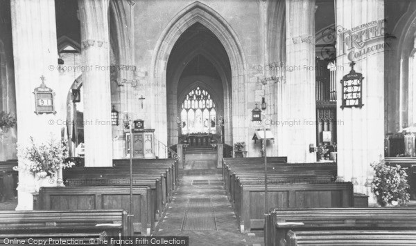 Photo of Yatton, Church Of St Mary The Virgin, The Nave c.1955