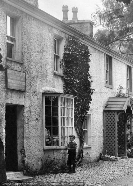 Photo of Yealand Conyers, Boy By The Village Shop 1897