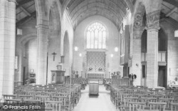 St Paul's Church Interior c.1955, Yelverton