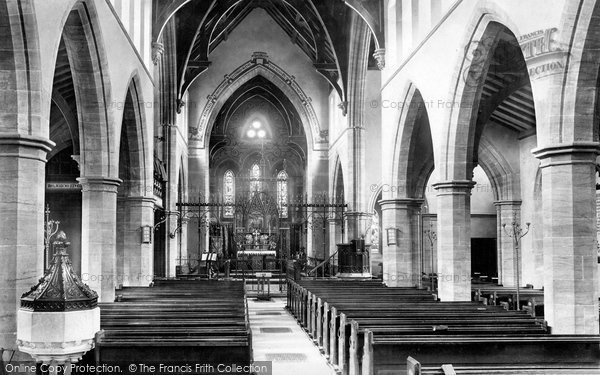 Photo of Yeovil, Holy Trinity Church, Interior 1900