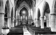 Yeovil, Holy Trinity Church, interior 1900