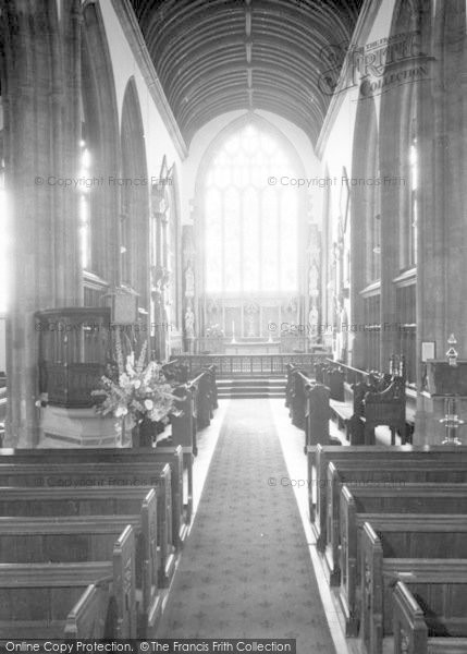 Photo of Yeovil, Parish Church Interior c.1965