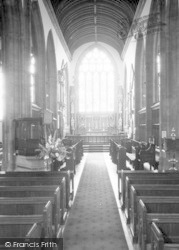 Parish Church Interior c.1965, Yeovil