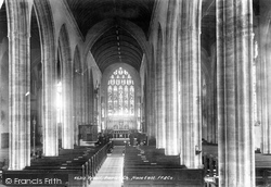 Parish Church Nave East 1900, Yeovil