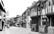 The George Hotel And Middle Street c.1960, Yeovil