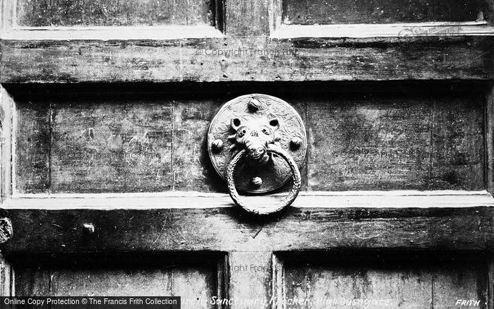 Photo of York, All Saints Church Sanctuary Knocker, High Ousegate 1909