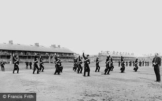 York, Cavalry Barracks, 3rd Hussars Sword Practice 1886