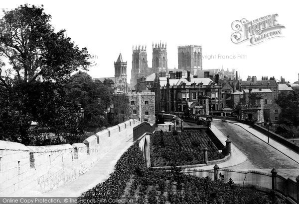 York, from City Walls 1885 Photo of York, From City Walls 1885