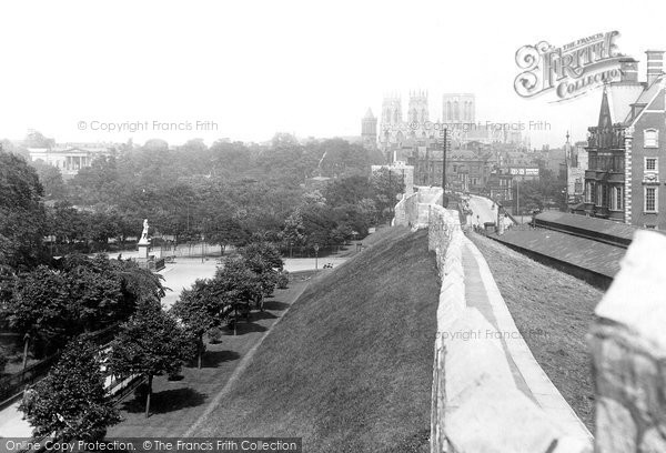 York, from City Walls 1913 Photo of York, From City Walls 1913