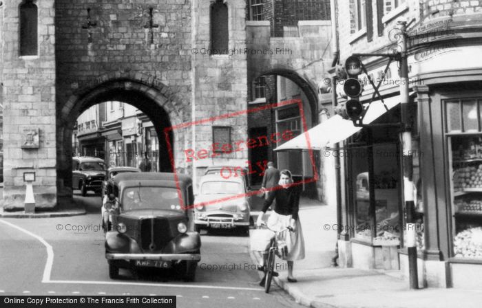 Photo of York, Girl On The Bicycle, Monk Bar c.1960