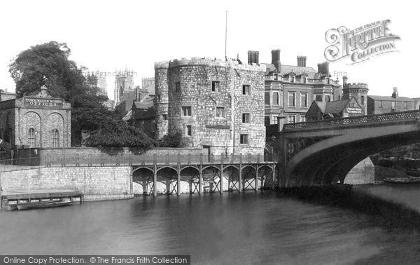 Photo of York, Lendal Tower and Bridge 1885