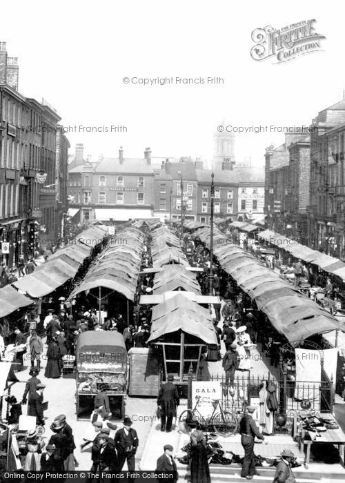 Photo of York, Market Stalls 1908